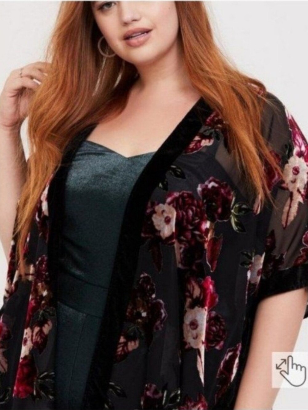 Torrid Gorgeous Red Velvet Ruana